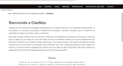 Desktop Screenshot of clasniza.impi.gob.mx